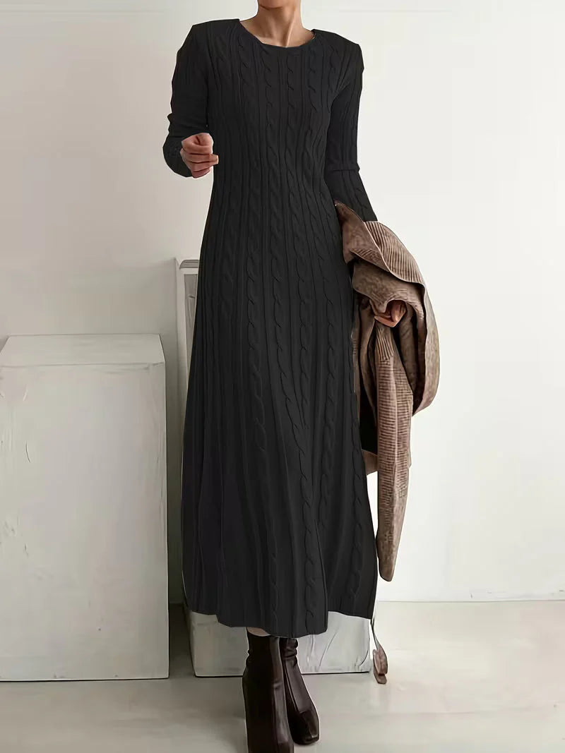 Elyora™ | Long Knit Dress