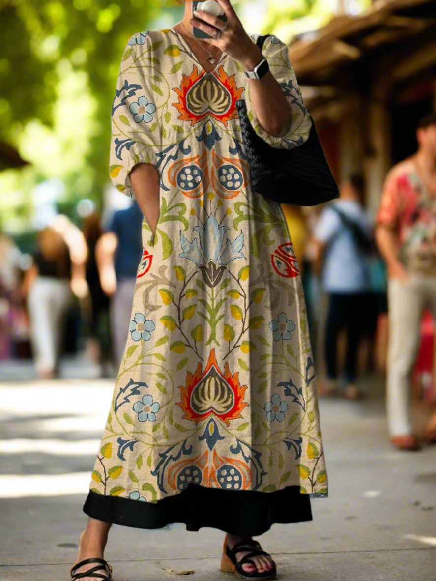 Eula™ | Soft Bloom Midi Dress