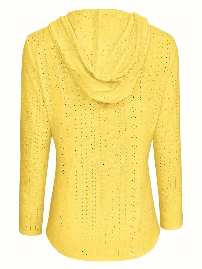 Wendela™ | Button Eyelet Hoodie