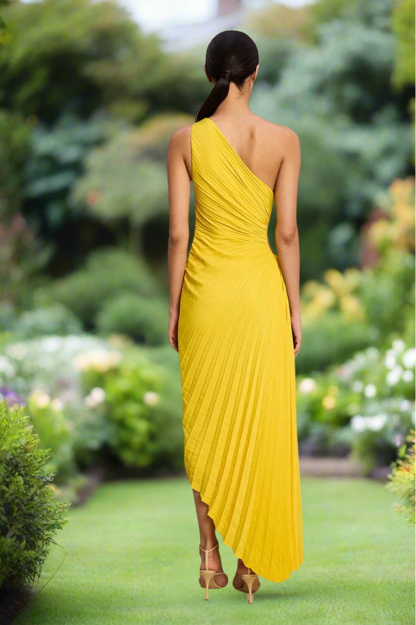 Pyrra™ | Flowing Single Strap Midi Dress