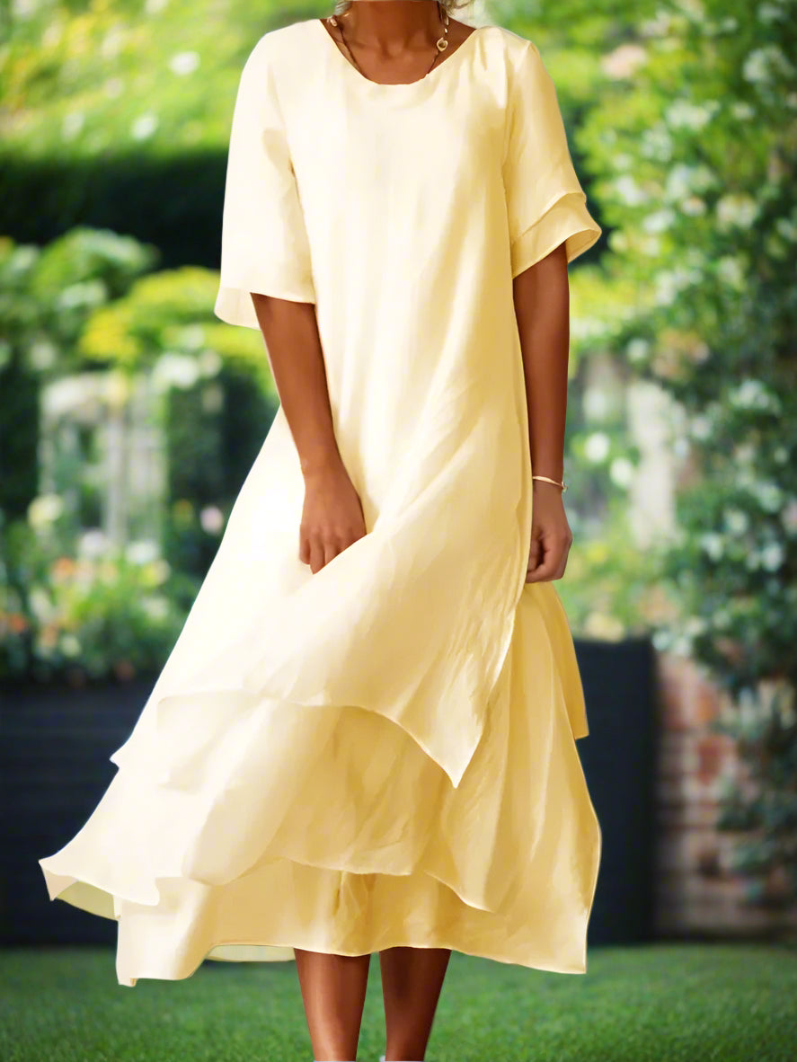 Savitri™ | Chic Long Cotton Dress
