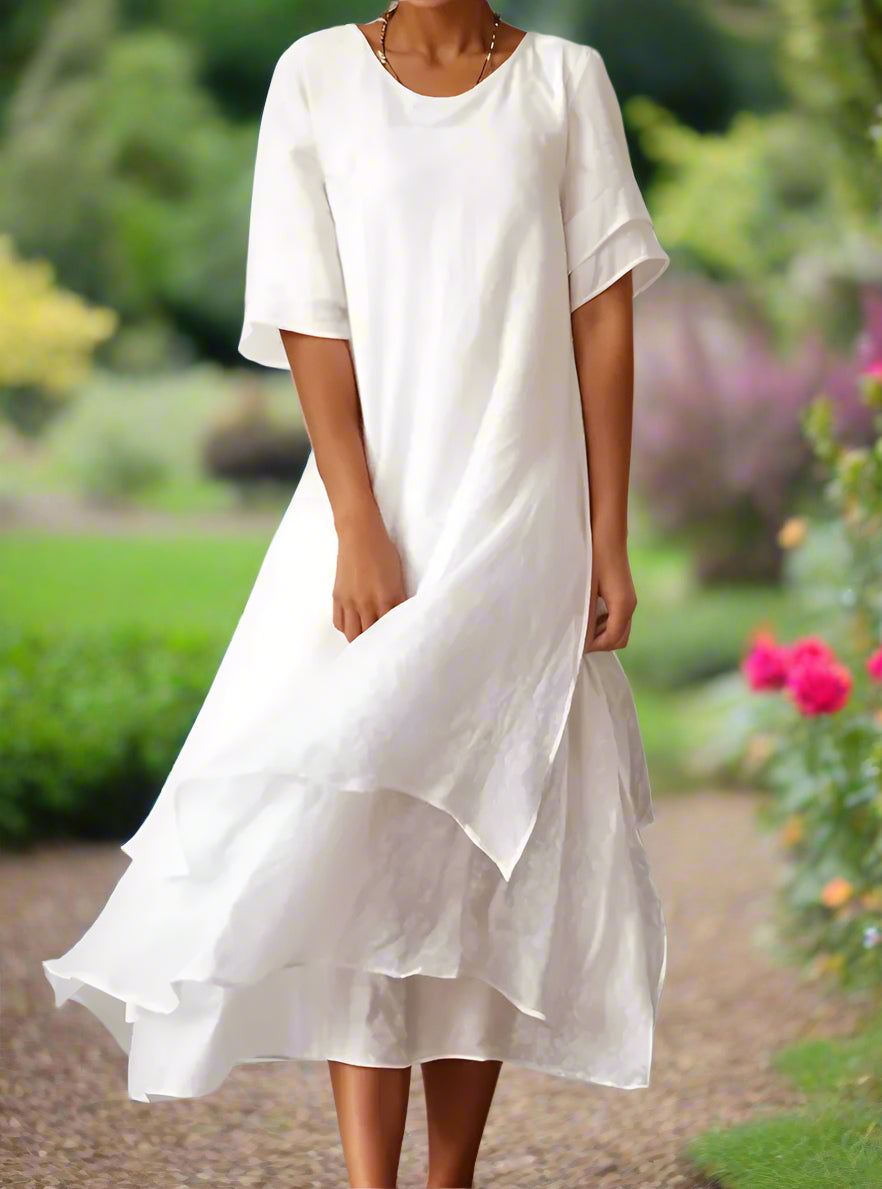 Savitri™ | Chic Long Cotton Dress