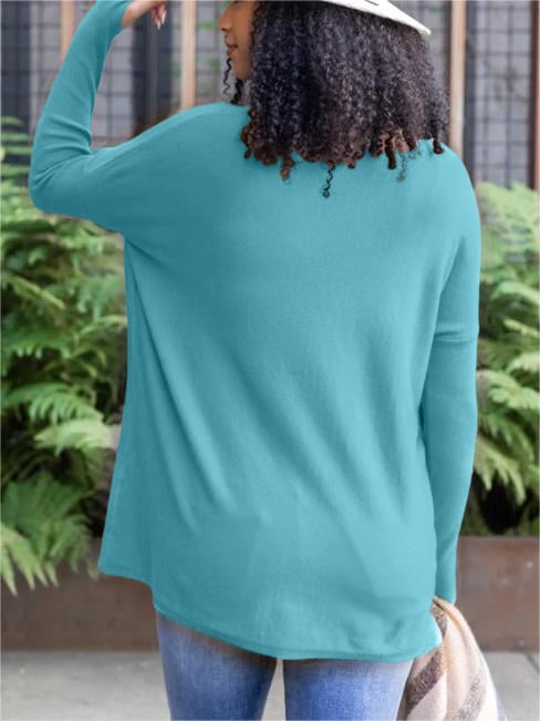 🎁Hot Sale 50% OFF⏳LONG SLEEVE THUMBHOLE SWEATER POCKET TUNIC
