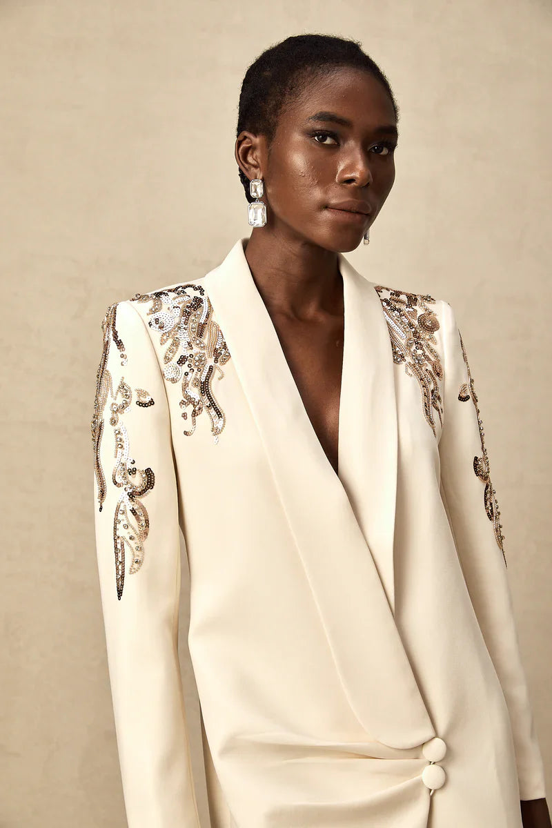 Lissaya™ | Sequined blazer dress