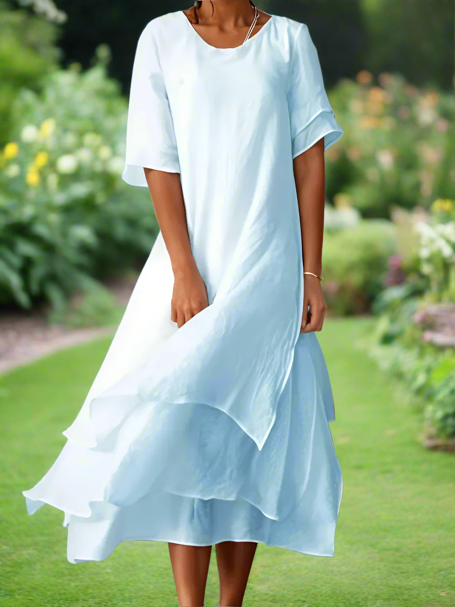 Savitri™ | Chic Long Cotton Dress