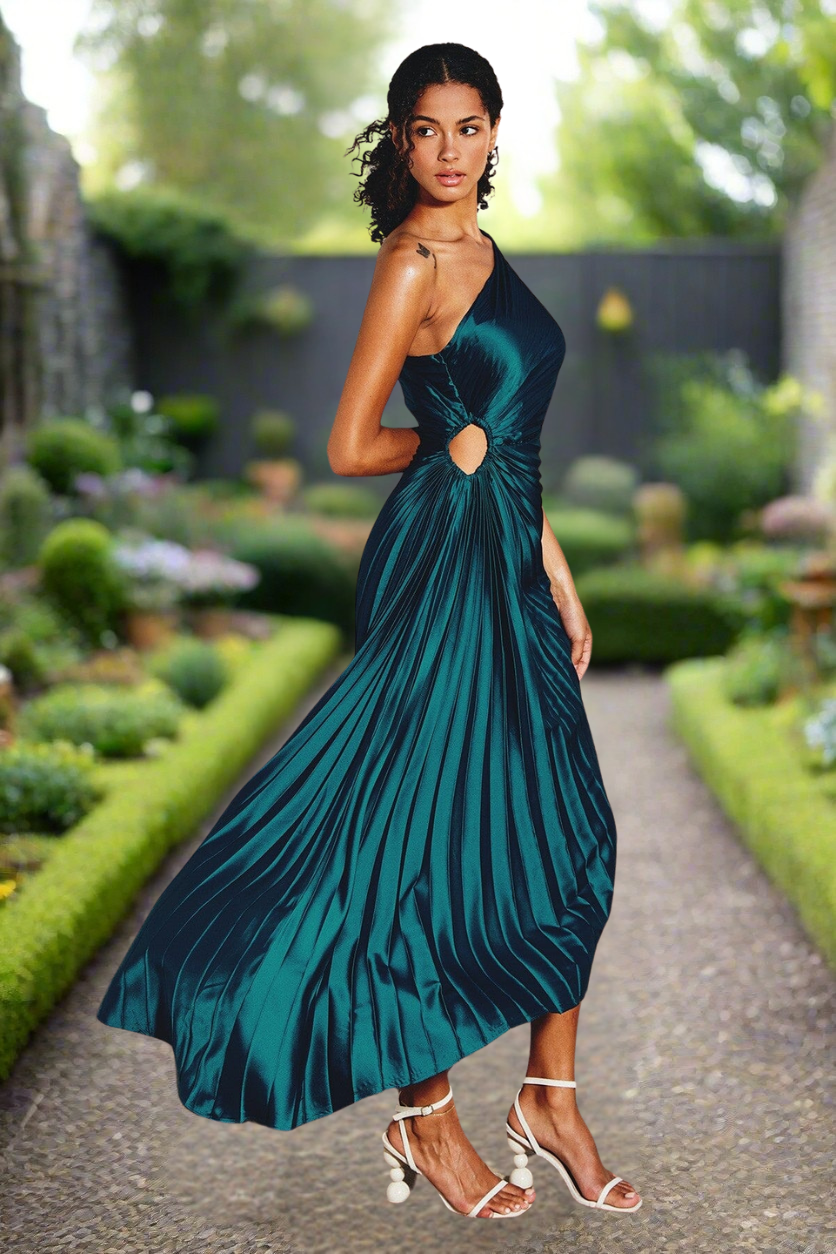 Pyrra™ | Flowing Single Strap Midi Dress