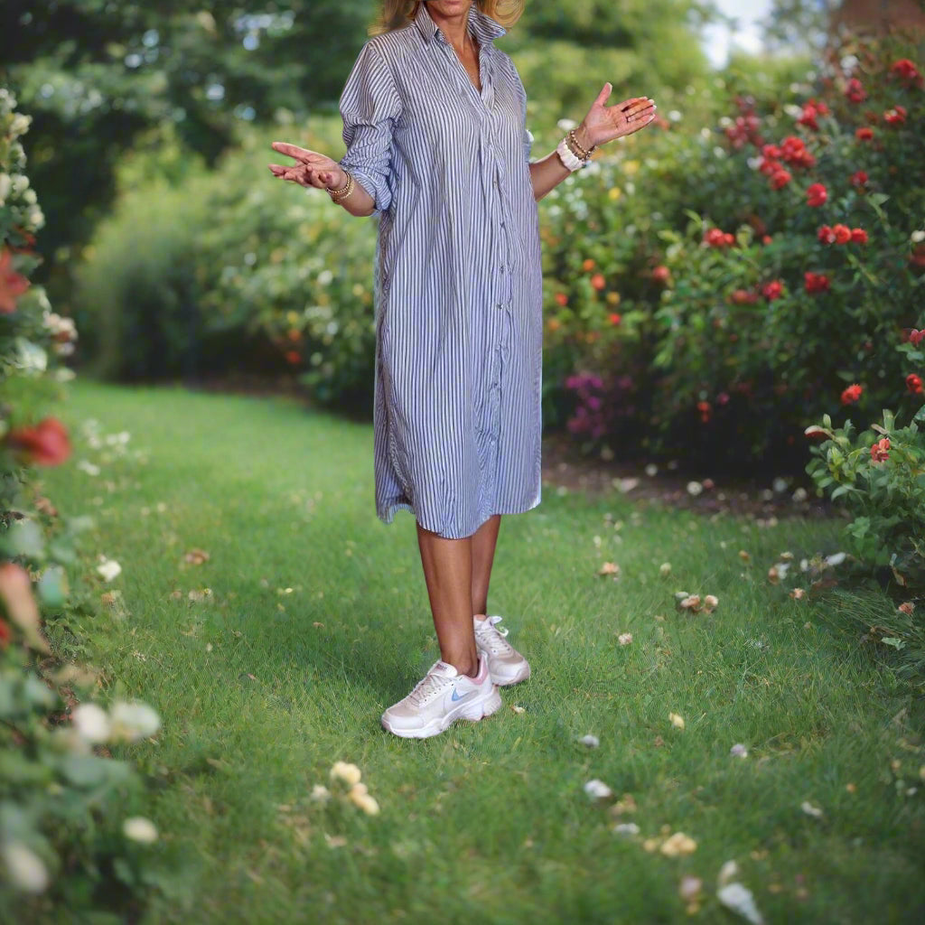 Maren™ | Chic Collared Shirt-Style Dress