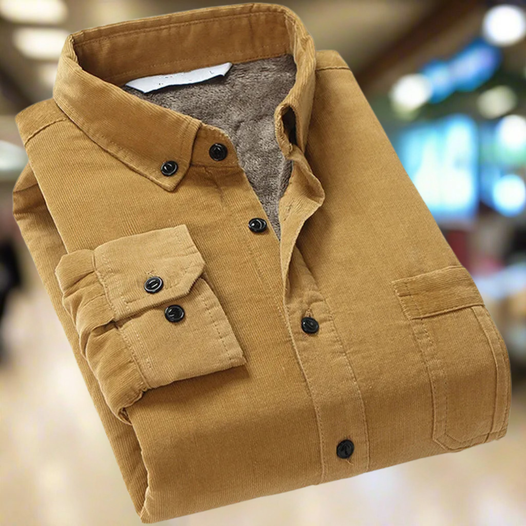 Winterly™ | Thermisch katoenen corduroy overhemd