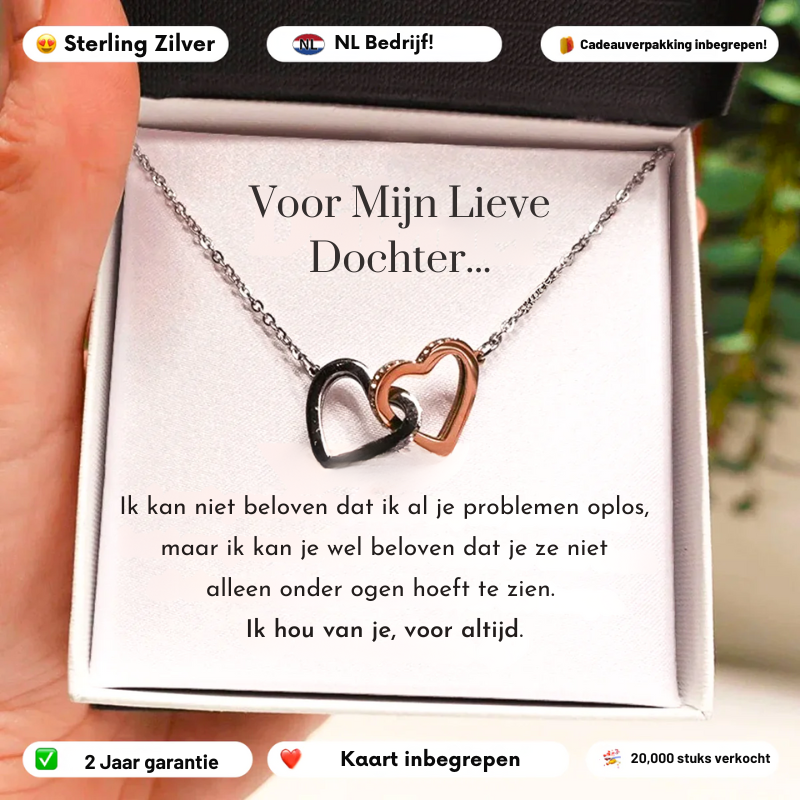 LYNN & CO | Dochter's Liefde - Zilveren Harten Ketting