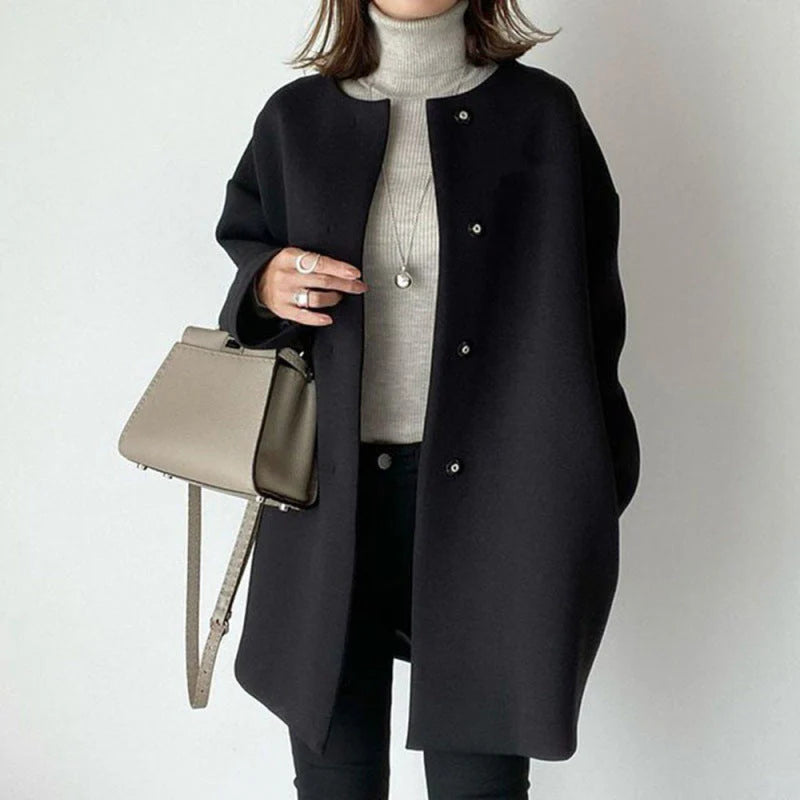 Zadie™ | Elegant Straight-Lined Coat
