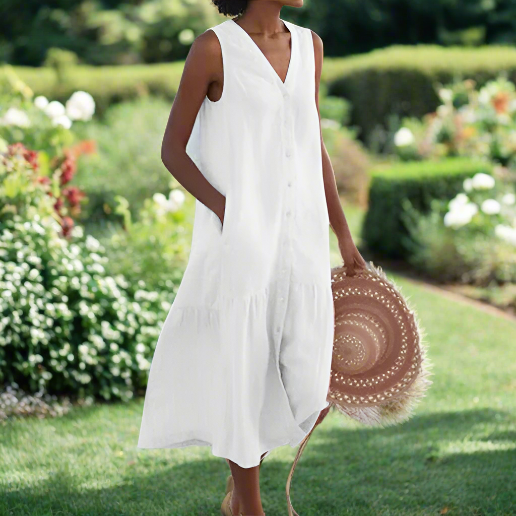 Ignacia™ | Relaxed Fit Summer V-Neck Dress