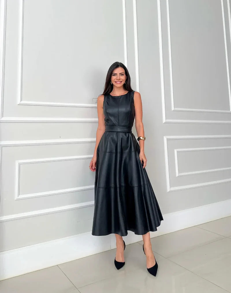 Fianna™ | Elegant Midi Dress
