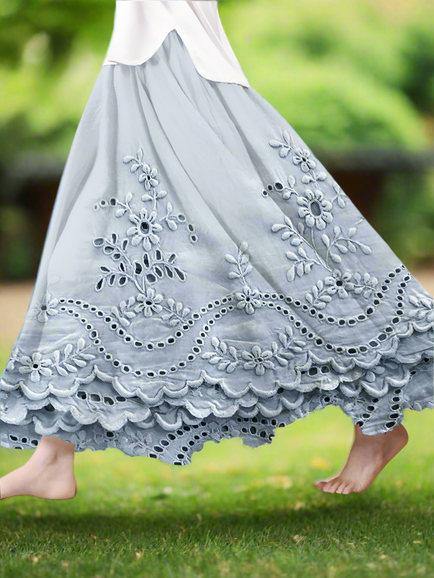 Aveline™ | Flowy Linen Skirt