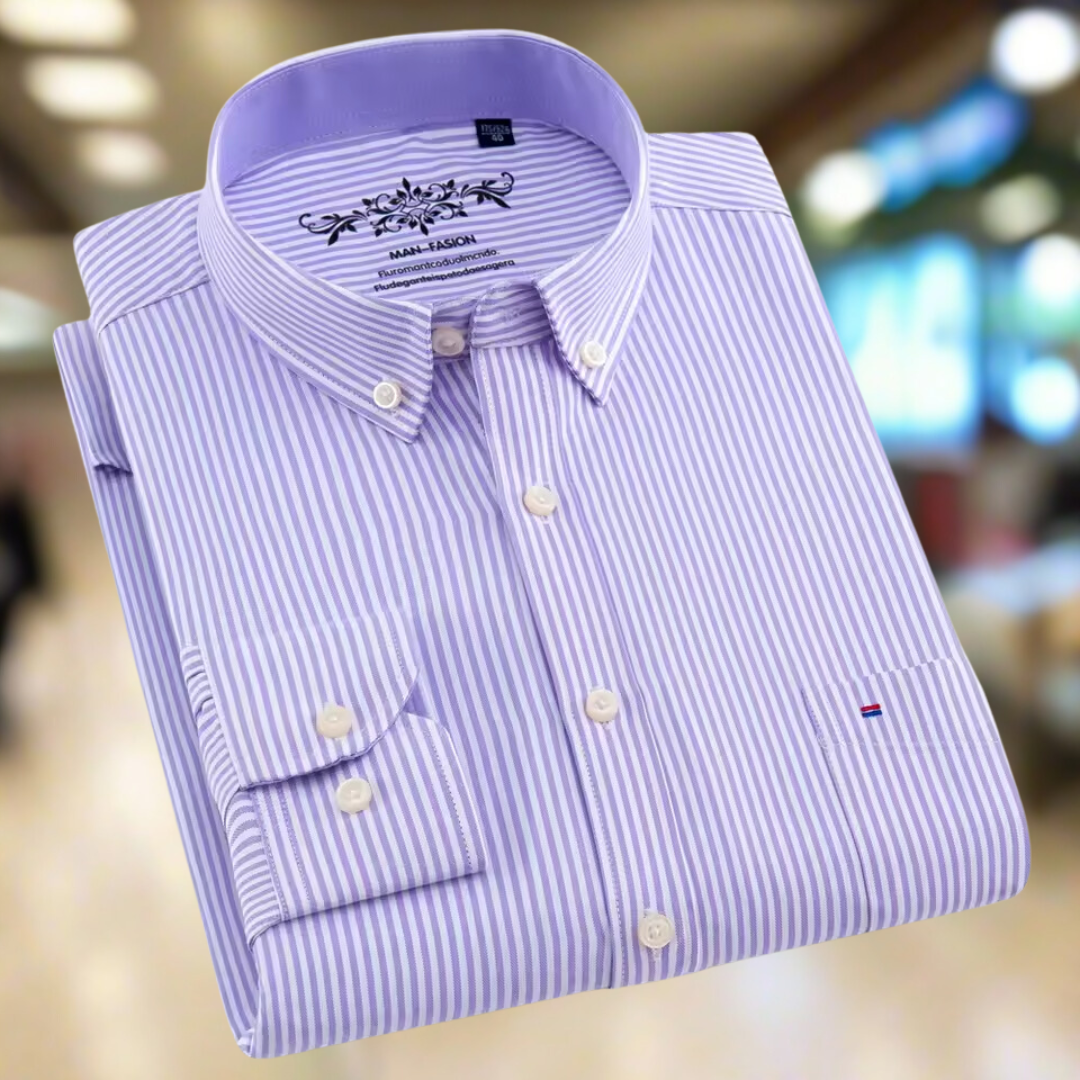 ButtonEase™ | Oxford-overhemd voor heren met enkele zak