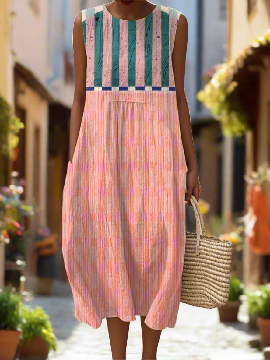 Minerva™ | Abstract Line Dress