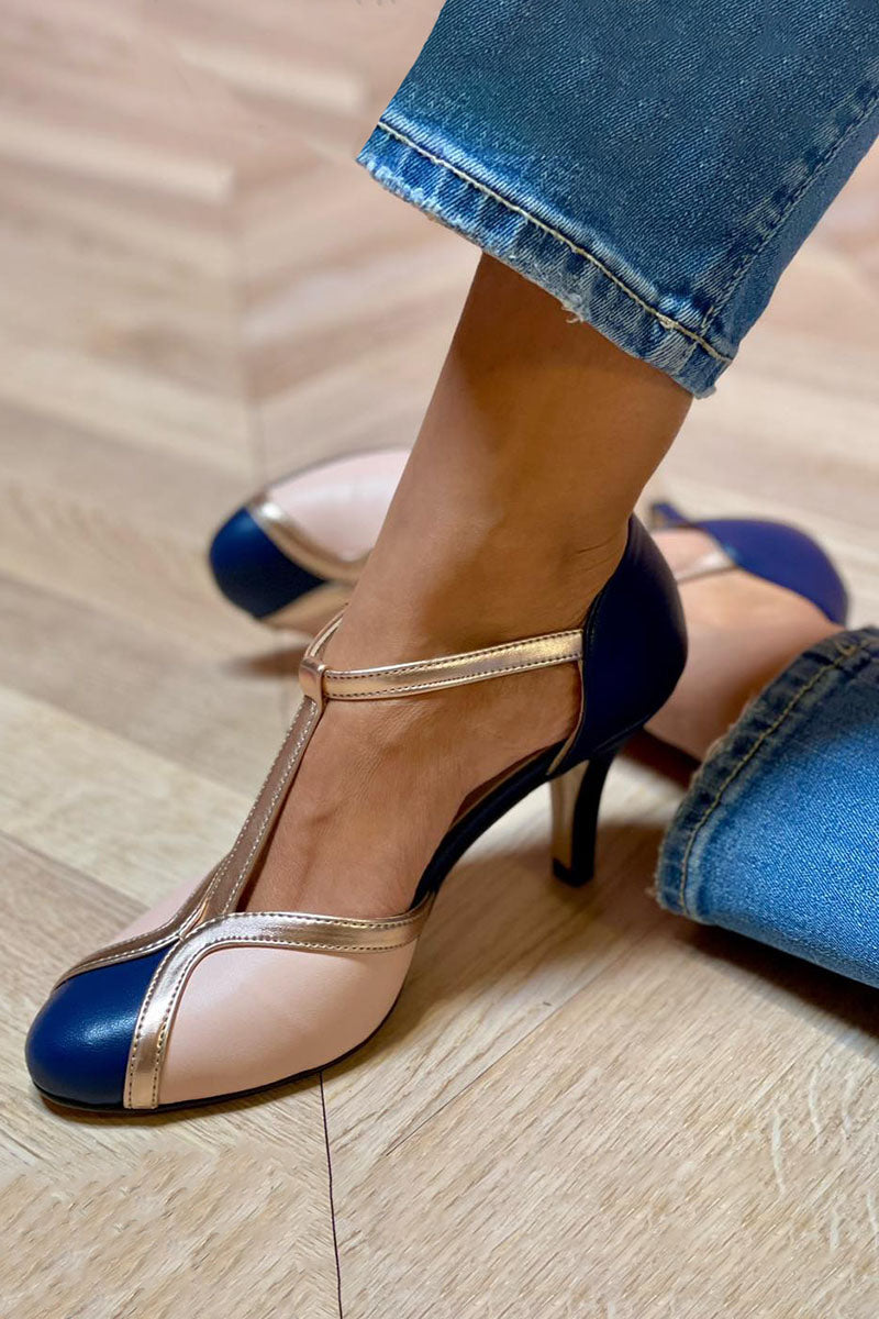 Wenlith™ | T-Strap Round-Toe Heels