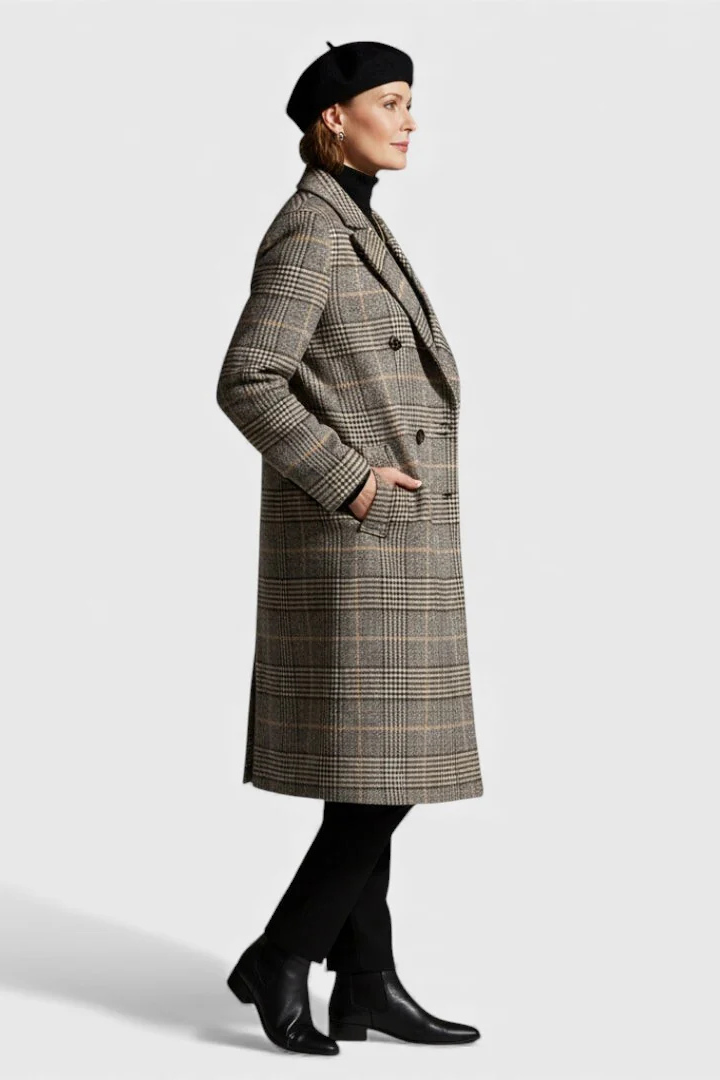 Kayla™ | Classic Cheque Coat