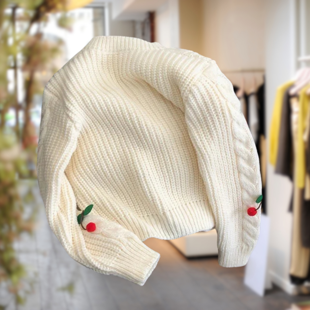 Claira™ | Zoete kers gebreid jasje