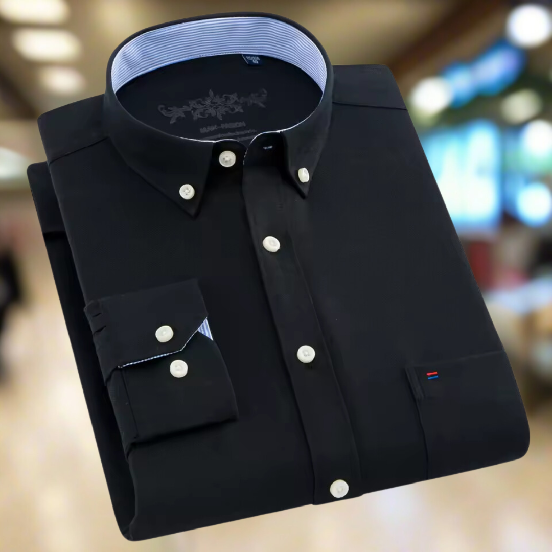 ButtonEase™ | Oxford-overhemd voor heren met enkele zak