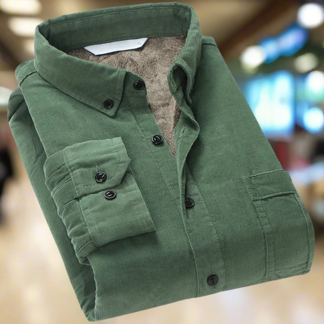 Winterly™ | Thermisch katoenen corduroy overhemd