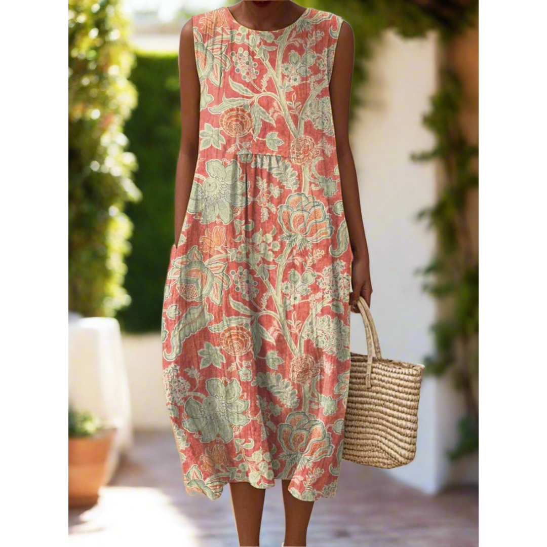 Nahal™ | Soft Garden Pocket Dress