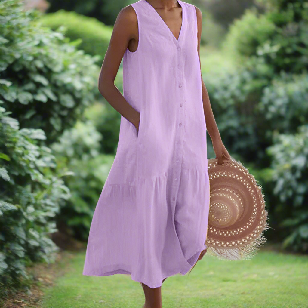 Ignacia™ | Relaxed Fit Summer V-Neck Dress