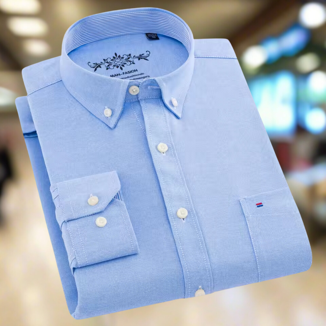 ButtonEase™ | Oxford-overhemd voor heren met enkele zak