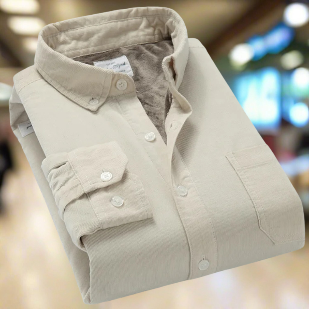 Winterly™ | Thermisch katoenen corduroy overhemd