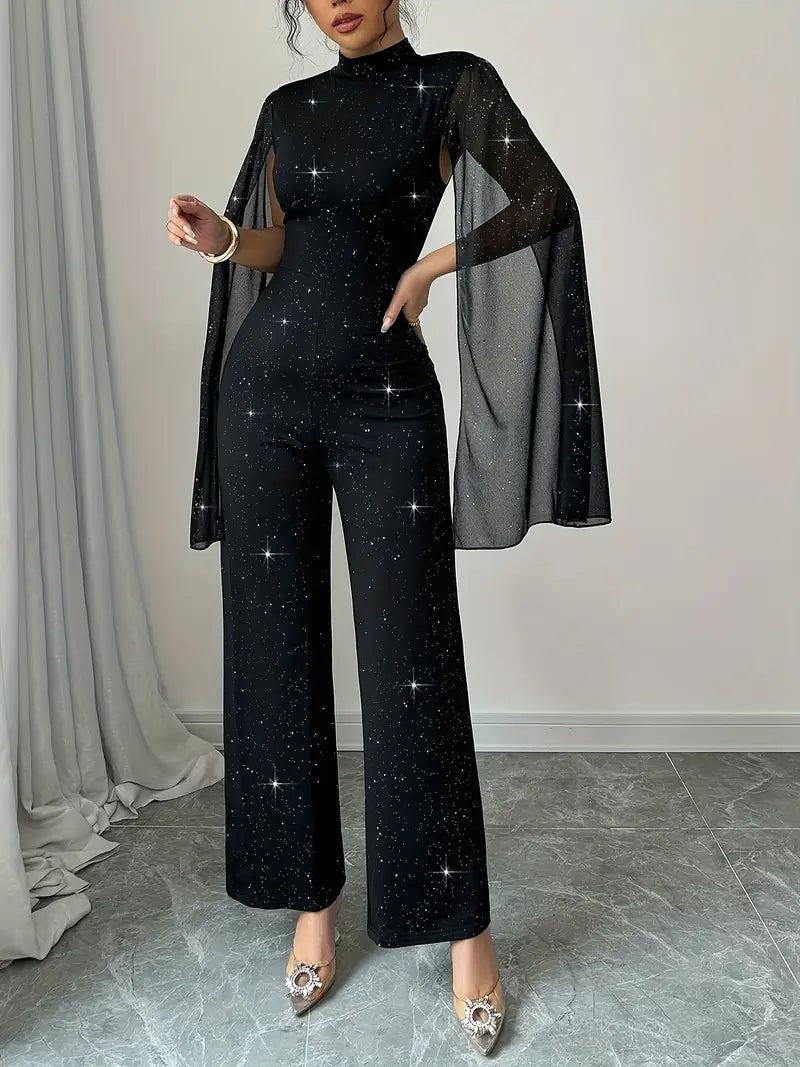 Quiana™ | Elegant High-Neck Jumpsuit