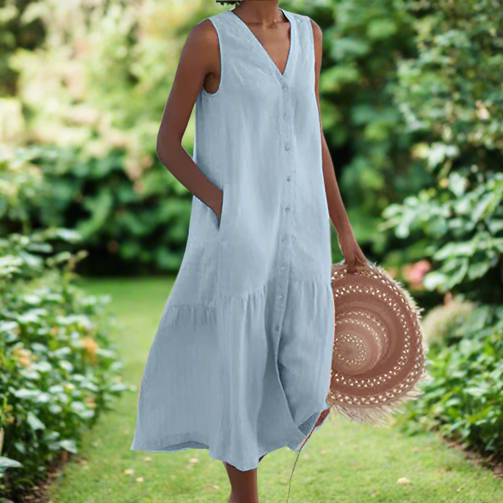 Ignacia™ | Relaxed Fit Summer V-Neck Dress