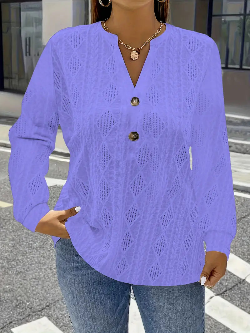 Zafrina™ | Elegant V-Neck T-Shirt