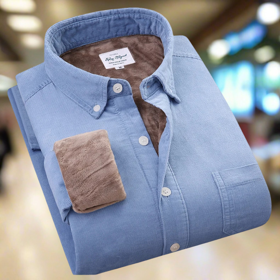 Winterly™ | Thermisch katoenen corduroy overhemd