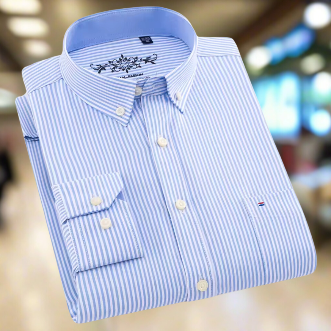 ButtonEase™ | Oxford-overhemd voor heren met enkele zak