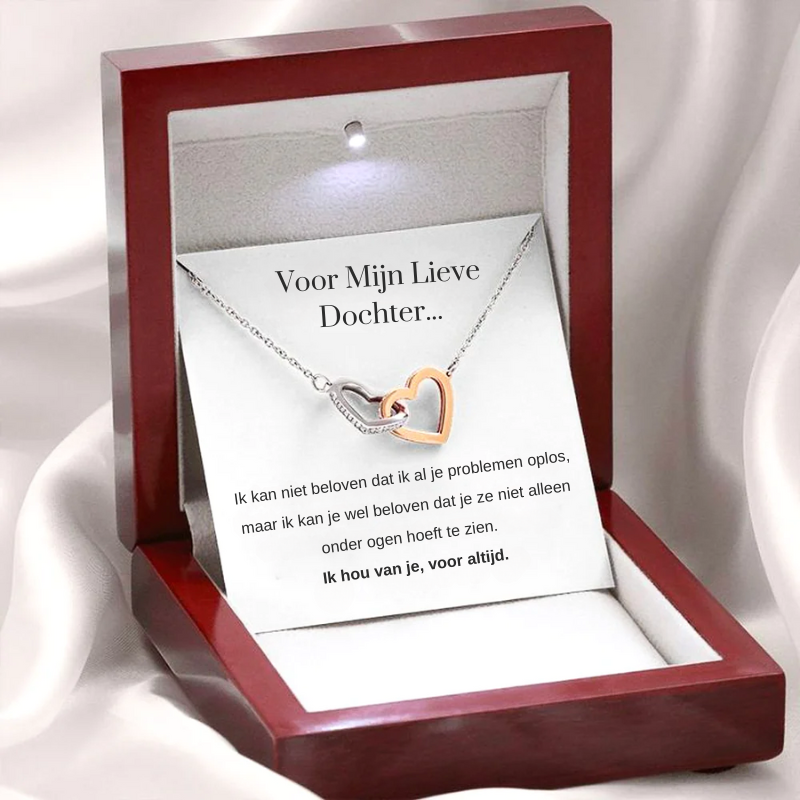LYNN & CO | Dochter's Liefde - Zilveren Harten Ketting