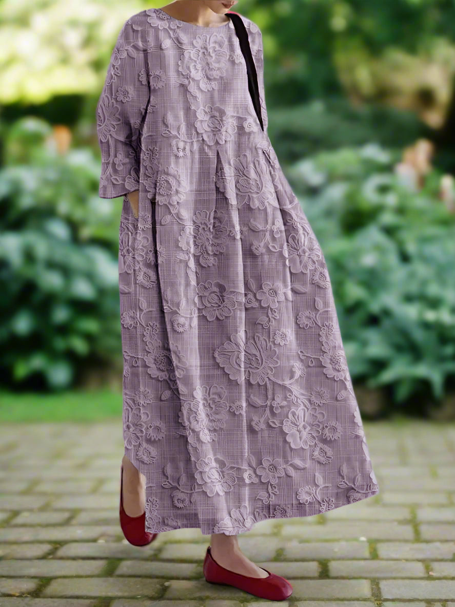 Briella™ | Flowy Floral Midi Dress