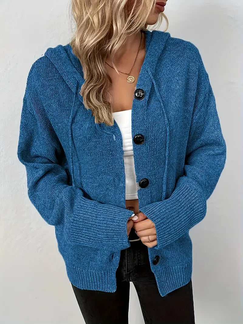 Delora™ | Long Sleeve Hooded Cardigan