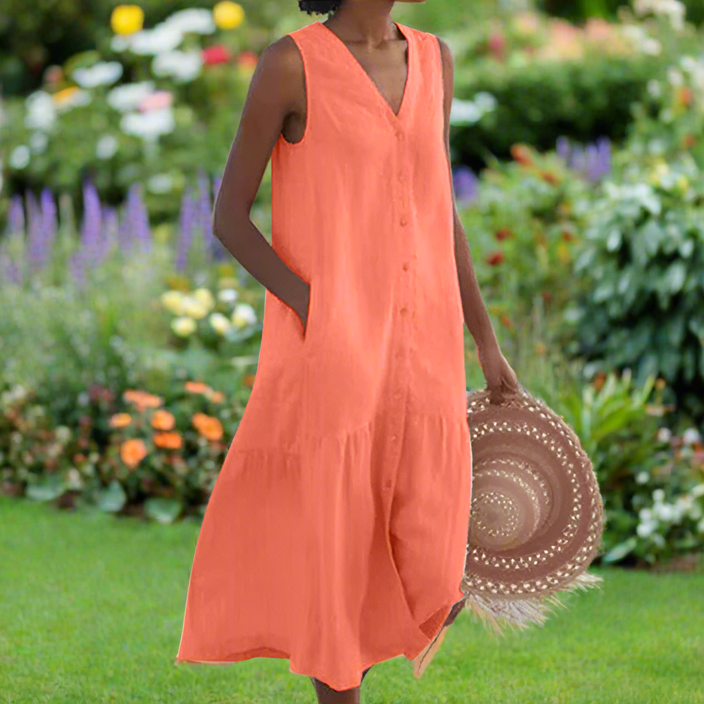 Ignacia™ | Relaxed Fit Summer V-Neck Dress