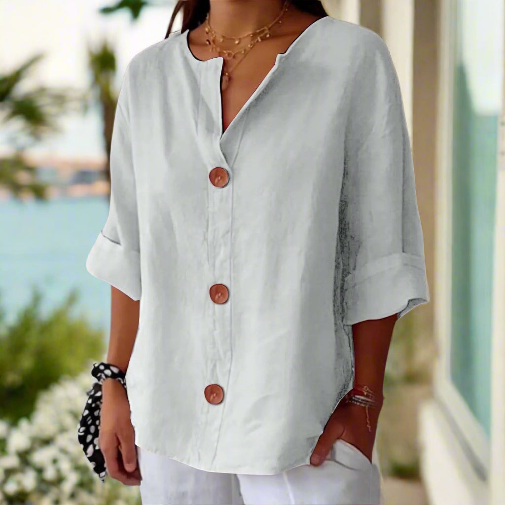 Mireva™ | Coastal Ease Blouse