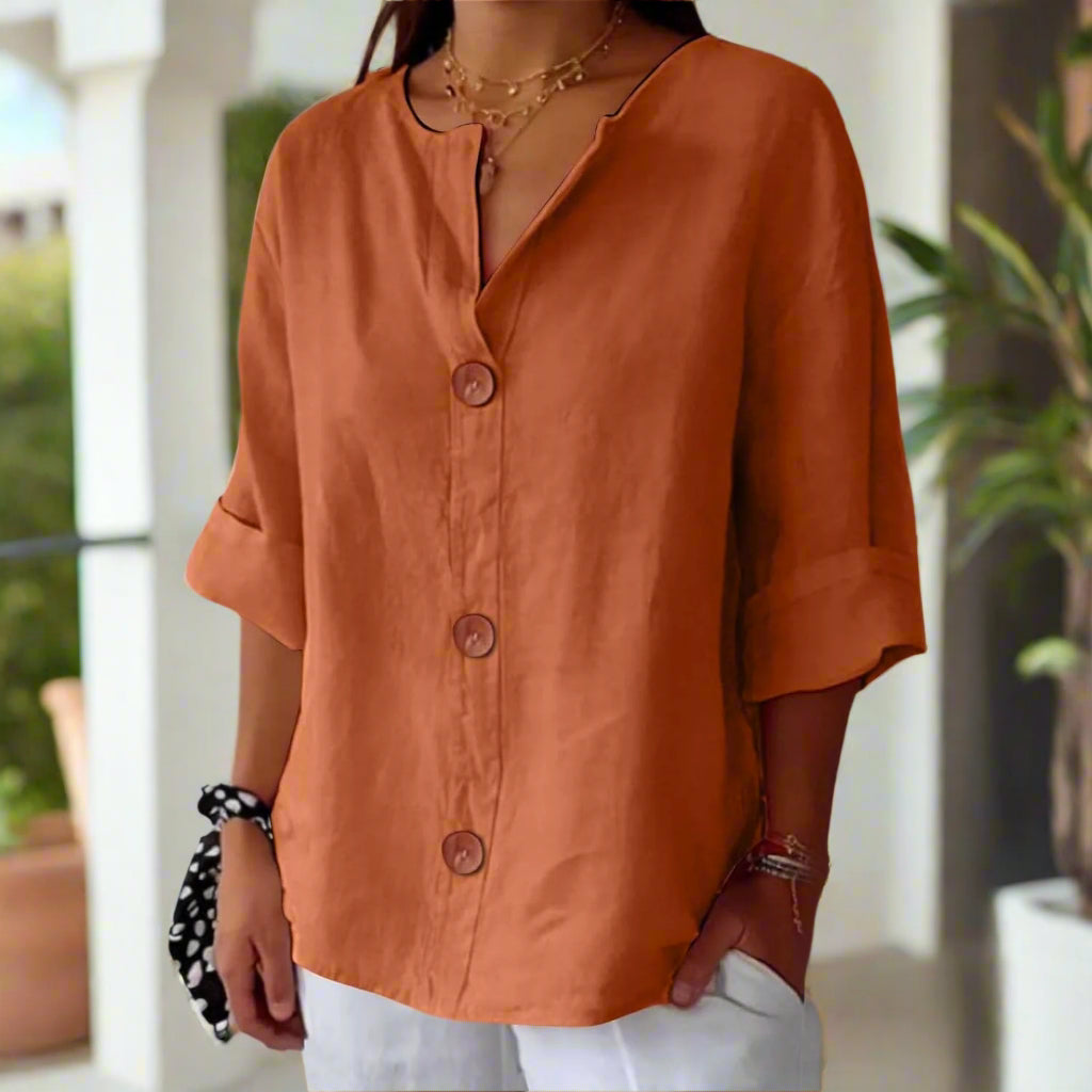 Mireva™ | Coastal Ease Blouse