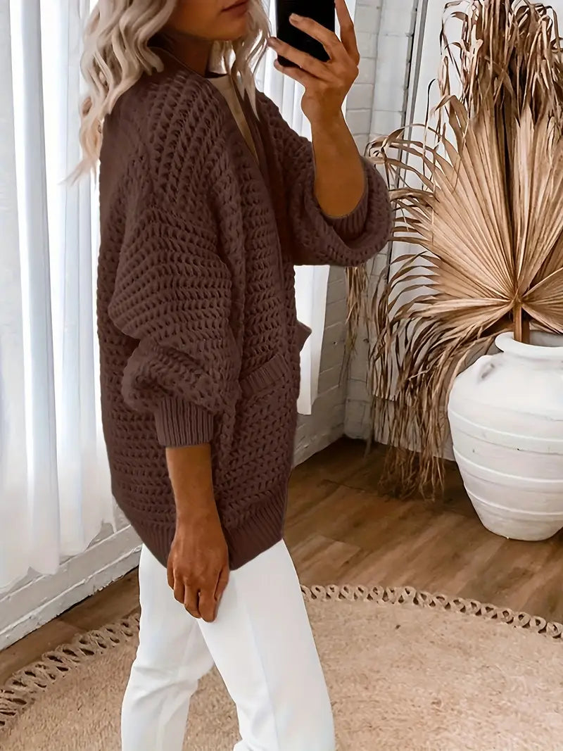 Faylinn™ | Long Sleeve V-Neck Cardigan