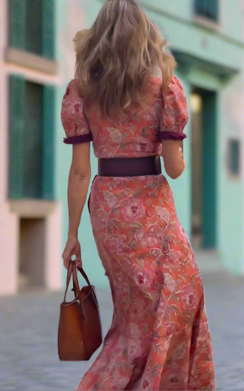 Miriam™ | Elegant Blush Maxi Dress