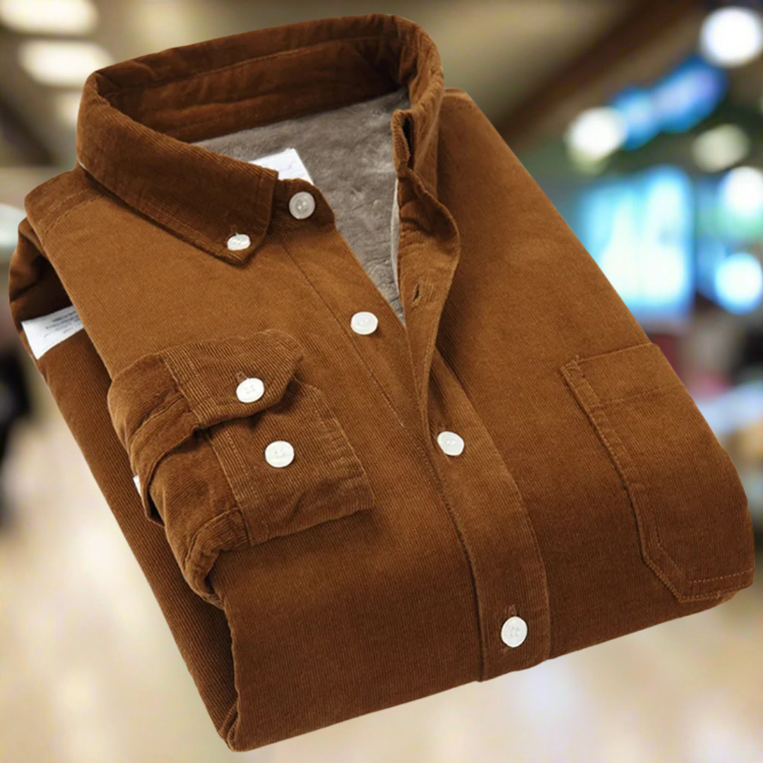 Winterly™ | Thermisch katoenen corduroy overhemd