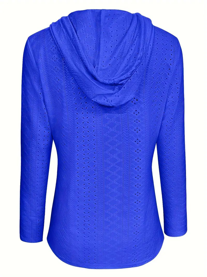 Wendela™ | Button Eyelet Hoodie