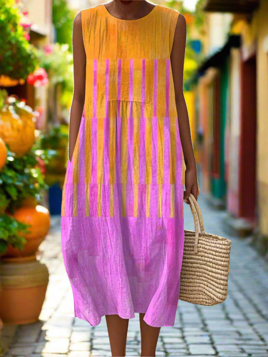 Minerva™ | Abstract Line Dress