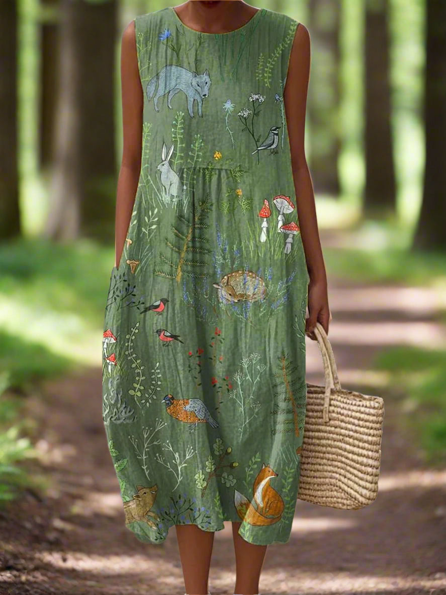Nimara™ | Soft Woodland Charm Dress