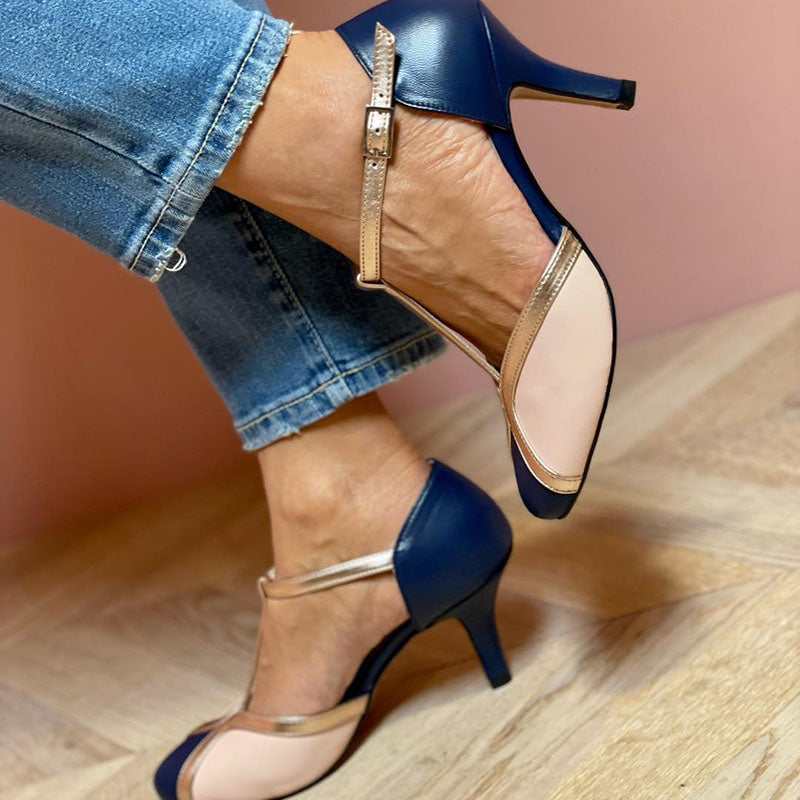 Wenlith™ | T-Strap Round-Toe Heels