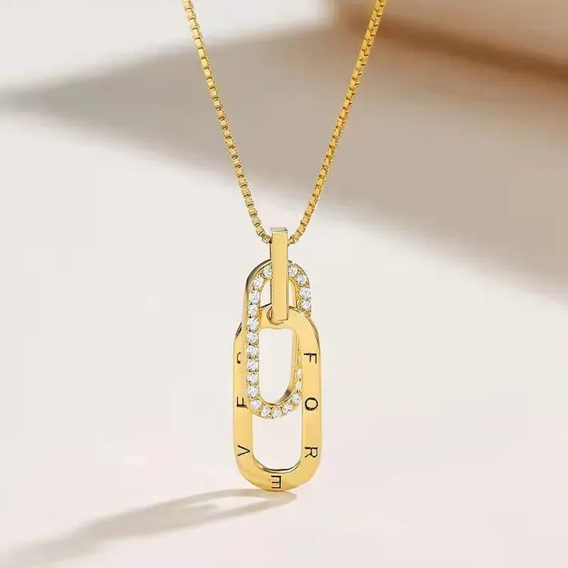 LYNN & CO | S925 Eeuwig Verbonden Cirkel Ketting