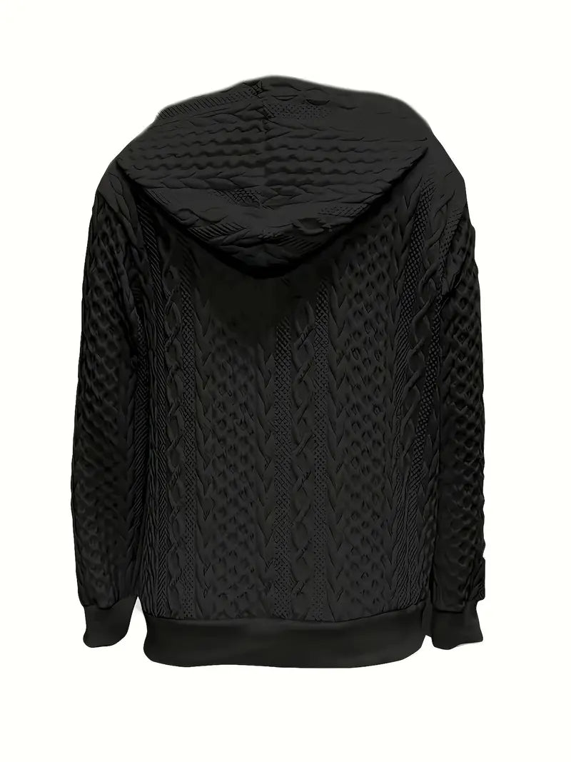 Aeliana™ | Quilted Zip-Up Hoodie