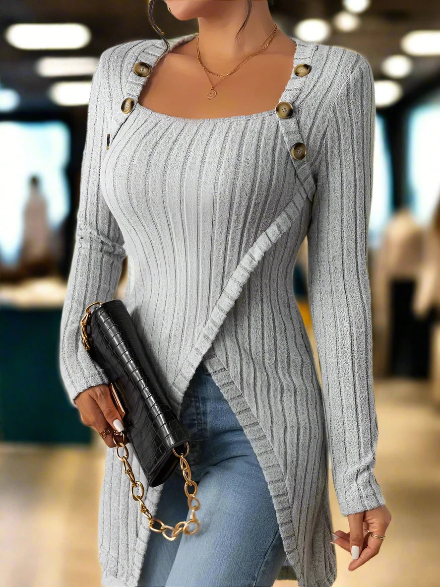 Georgia™ | Asymmetrisch geribd top