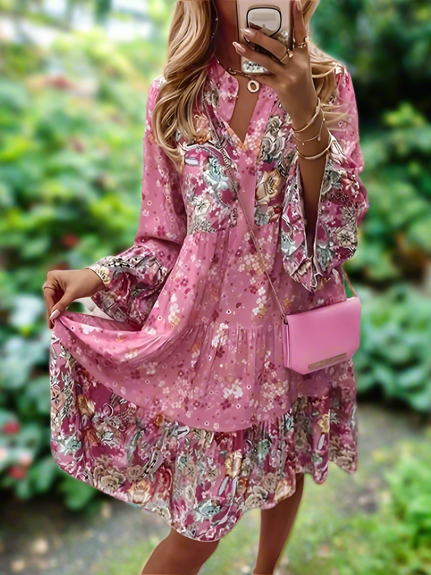 Delara™ | Soft Patterned Boho Style Dress